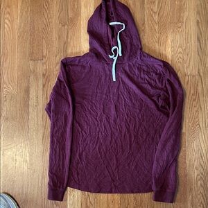 Marine Layer Burgundy Hooded Top